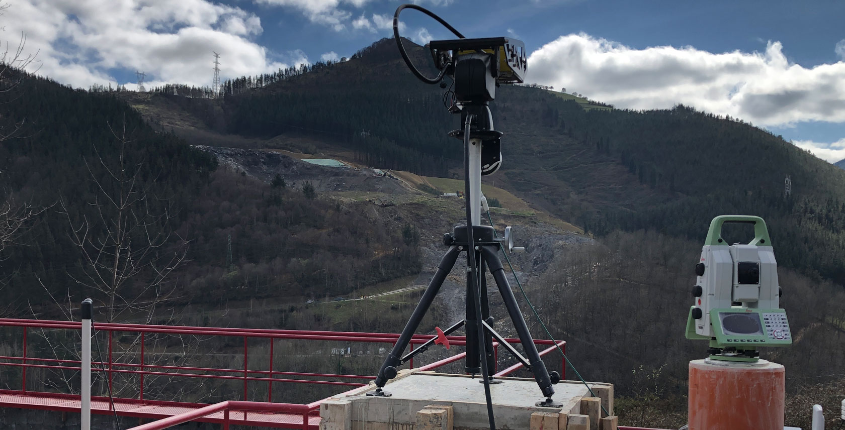 Monitoring a landslide in Zaldibar Spain